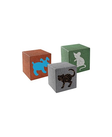 Cubo in gomma con disegni d'animali