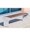 Panchina Jesolo inox con assi in pino