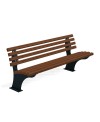 Panchina San Remo con assi in legno duro pregiato